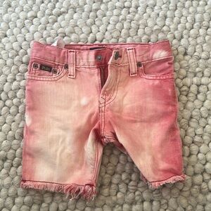 Girls Distressed Polo Shorts